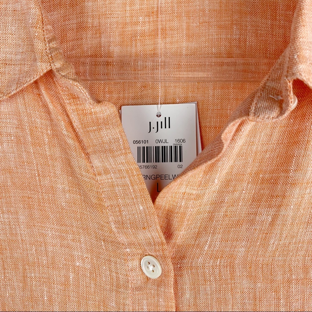 J. Jill Peach Button-Up Tunic - Picture 4 of 8